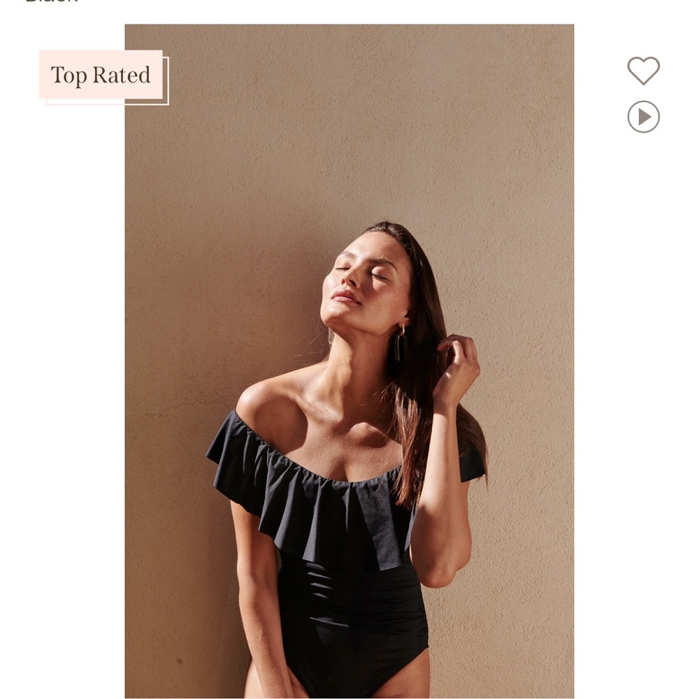 La Blanca island goddess one piece black size 8 - Picture 4 of 4